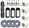 Kit di accessori di ricambio per aspirapolvere Ecovacs Deebot X1 Turbo/Omni Robot, 1 spazzola principale, 6 spazzole laterali, 3 filtri Hepa, 4 panno per mocio, 4 sacchetti per la polvere