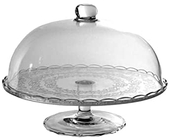 Maury's Alzatina Realizzata In Vetro Resistente 17 X 28cm Ideale Per Dolci, Con Design Elegante e Versatile