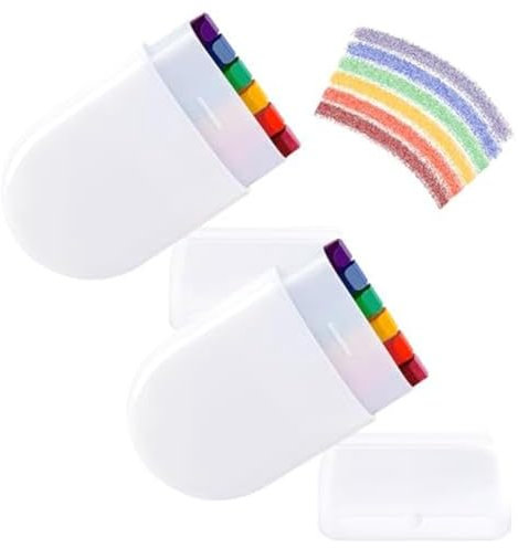 Huudngeje 2 Pcs Rainbow Face Body Paint-Gay Pride Day Flag Face Paint-LGBT Rainbow Stripe Crayon for Gays Pride Day