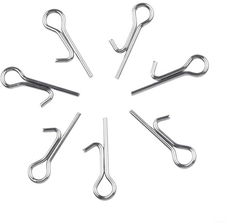 Stinger Spike Ganci per pesca 100 pezzi in acciaio inox perni di collegamento