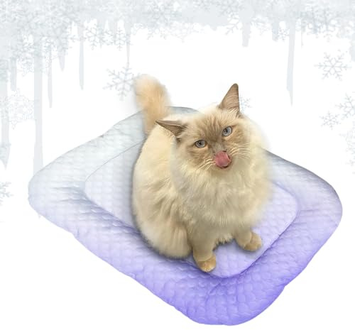 Generisch Tapis rafraîchissant pour chiens | Tapis en soie pour animaux de compagnie - Lieu de couchage pour animaux de compagnie - Dissipation de la chaleur - Accessoires de couchage pour animaux de