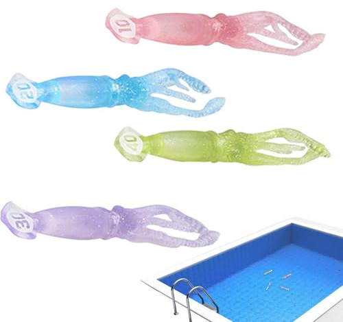 Generisk flytande fiskleksak – undervattensdykleksak, barnpool, leksak, set med dykstavar dykringar sjöjungfrur, algleksak, banditer, ädelstenar | poolparty, present för