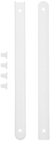 Ciieeo Plastic Drawer Glides Slide Kit Installation Parts 2 Rails and 4 Nails for Furniture and Cabinet Drawer Repair, White Center Slides