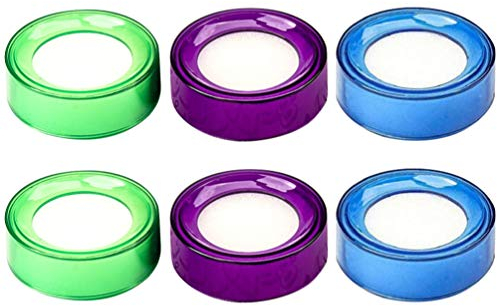 STOBOK 6 Stück Finger Nass Schwamm Schwamm Tasse Befeuchter Fingerspitzen Befeuchter für Geld Kassierer Bank Zählen Papiere Dollarnoten Dokumente (Zufällige Farbe)