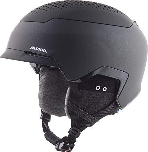 Alpina Unisex - Erwachsene, GEMS Skihelm, Black-Rose matt, 51-55 cm