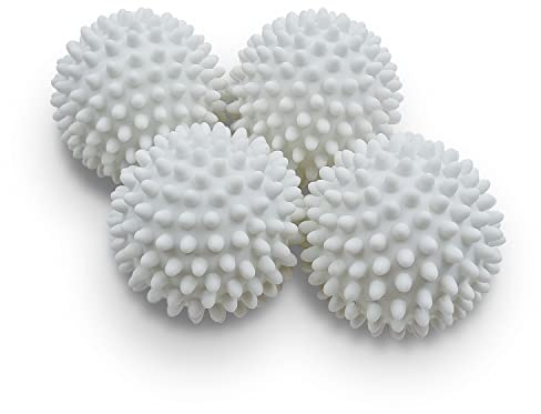Dryer Balls 4 Pack - Non-Toxic Reusable Dryer Balls (White)