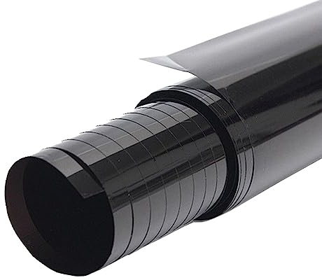 MOCNT Film de Teinte de Vitre Voiture 15% VLT Film Teinté de Fenêtre Fumée Noir Rouleau Autocollant Verre Film Teinte Solaire Protection Film de Verre Anti Regard 60cm X 300cm