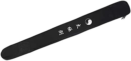 Jausflora Sword Bag Fencing Bag Sword Bags,Carry Case for Bokken,Katana,Samurai Sword,100cm/105cm/110cm Length Sword Storage Bag Weapon Cover with Shoulder Strap-Black||105cm