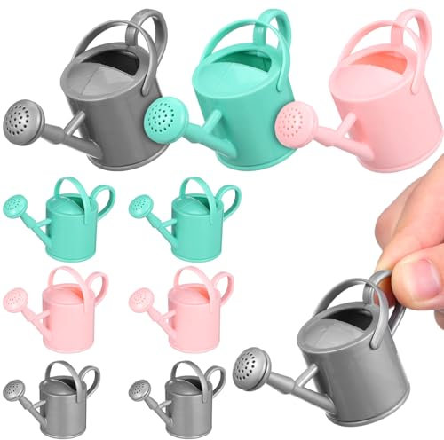Gadpiparty 9 Stück Mini-Gießkanne Rollenspiel-Gießkanne Kleine n-Requisiten Miniatur- Für Haushandwerk Gartendekoration Gartenlandschaft Party