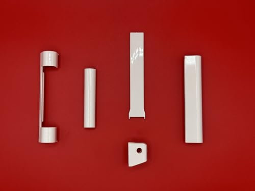 Roto NX Abdeckkappen-Set für Kunststofffenster, Weiß, 5-teilig (1er Set weiß)