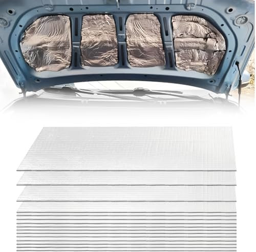 Sound Deadening Self Adhesive Mat for Car,HOVCEH 15 Pcs Sound Deadening Mat, 25cm x 18cm x 5mm Insulation and Soundproofing Self Adhesive Pads, Insulation and Dampening Mats for Trunk Van Car