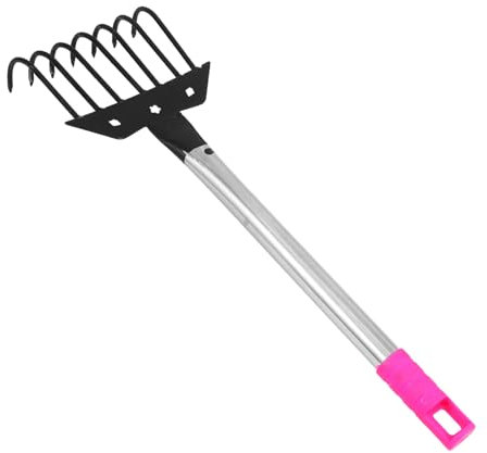 HIAKDOFT Rastrello Da Giardinaggio Multifunzionale Denti Per Rimozione Erbacce e Allentamento Del Terreno Strumento Leggero e Portatile Per Giardinaggio Cortile e Giardino