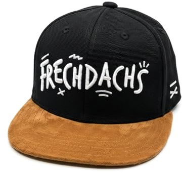 Hand und Feuer Snapback - Cappellino per bambini in tela nera, misura L