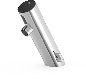 Elektronischer Wasserhahn mit Vormischsystem für Waschbecken | Temperaturwähler über einen seitlichen Hebel | Vandalenabwehrsystem | Infrarotsensor | Drei Armaturen