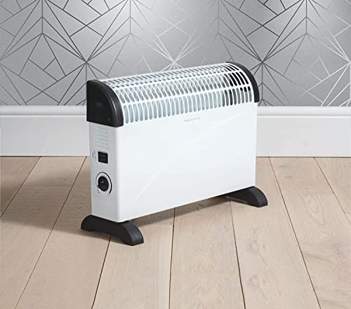Aspect Convector Heater for Home, Low Energy Convector Radiator Heater 2000W with 3 Heat Settings, Energy Efficient Free Standing Electric Heater with Variable Thermostat and Overheat Protection
