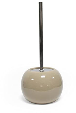 douceur d'intérieur, Brosse WC (Diamètre 15.8 x 37 cm) Bullea Taupe, Céramique