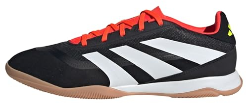 adidas Unisex Predator League Indoor Football Boots, Core Black / Cloud White / Solar Red, 43 1/3 EU