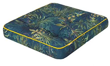 Bjird 2 x Stuhlauflagen für Gartenmöbel Sitzpolster für Gartenstühle, Gartenmöbelauflagen, Sitzkissen, Stuhlkissen - 49x47x8 cm, Polsterauflagen Outdoor/Indoor geeignet mit 8 cm Dicke Polsterung