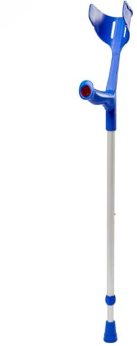 Pulox - Magic-Soft - Unterarmgehstütze mit Soft-Grip - max. 130 kg - Einzeln (1 Stk.) - Enzianblau