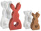 2 Stück Silikonform Ostern Hase Silikonformen - 3D Osterhase Gießformen DIY Handwerk Backform, Ostern Hasenform Kerzenhalter, DIY Aromatherapie Gips Tropfen Kleber Ornament