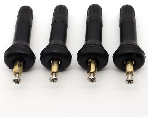 4 Stück Reifendrucksensor Gummiventil Auto Reifen Ventilstämme Reifendruckkontrollsystem TPMS Sensor Ventil Ersatz Ventileinsätze