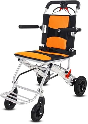 PNAJFUEL Fauteuil Roulant de Transfert Pour Les Toilettes Fauteuil Roulant Pliant Léger Fauteuil Manuel Simple Élévateur de Patient Pour Les Soins Infirmiers Aux Personnes Âgées