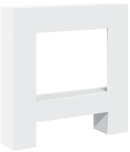 SKM Kaminumrandung Weiß 81x18x82 cm Holzwerkstoff,Heim & Garten,Zubehör für Kamine & Holzöfen,Weiß,12.7 kg,854598