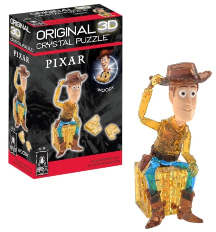 Disney Pixar Woody Crystal 3D Puzzle, 35-Pc Brain Teaser, Ages 12+