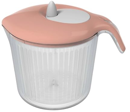 Biesse - Pin Up Centrifuga per Insalata e Verdure in plastica, ingombro Ridotto, 3l (Rosa)