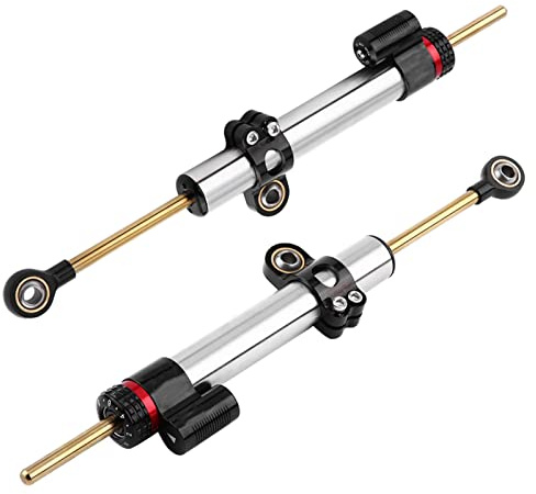 EBTOOLS para amortiguador de dirección de motocicleta para steering damper para steering damper motorcycle Estabilizador de aluminio universal ajustable de amortiguador de dirección de motocicleta