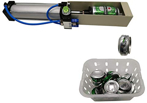 Trituradora de latas de aire para botellas de aluminio de alta resistencia, eficiente y ecológica, herramienta de reciclaje para latas de aluminio