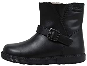 Geox B HYNDE GIRL WPF A, Botines para Bebé-Niñas, BLACK, 21 EU