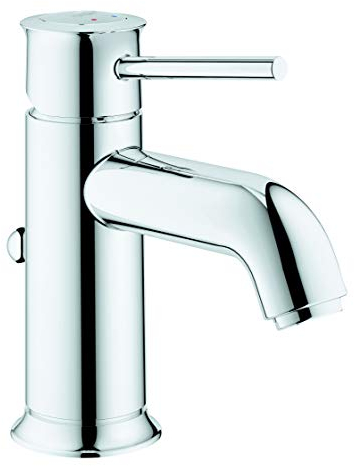 GROHE Robinet lavabo de salle de bains Start Classic, mitigeur monocommande avec tirette de vidage, mousseur à économique d'eau, installation facile, chromé, 23810000 (Import Allemagne)