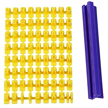 Conjunto de sellos de galletas,72 Moldes Galletas Letras Numeros para Galletas Fondant Reposteria Letras de pasta de azúcar Cortadores Galletas Sellos para Galletas Fondant Reposteria Moldes Galletas