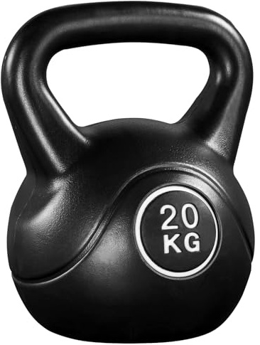 Yaheetech 8/12/16/20kg Kettlebell de Hormigón Pesa Rusa en Casa Gimnasio con Mango Ergonómico Antideslizante