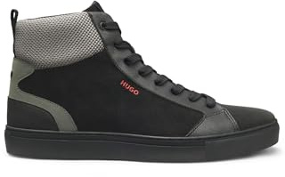 HUGO Morrie_hito_nkpu, Sneakers Alte Uomo, Nero, 39 EU