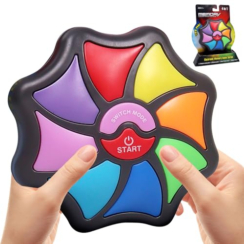 Gioco di memoria per bambini, gioco di memoria elettronico, gioco di reazione multiplayer con luci e suoni, per allenare il cervello e le reazioni delle dita, regali per bambini di età superiore ai 3