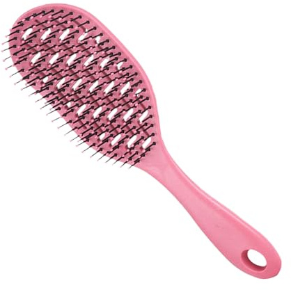 Trveqhk Cepillo de pelo desenredante, cepillo de masaje de pala, peine fino para el peinado diario, hogar, viajes, hotel, vacaciones, dormitorio universitario