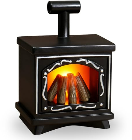 IWTBNOA Cheminée miniature pour maison de poupée - Accessoires de lutin miniature - Mini accessoire de maison de poupée - Mini feu de camp - Décoration pour maison de poupée - Cadeau de Noël