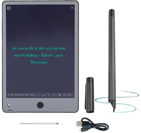 ASHATA Set di Schede di Scrittura di Penna Intelligente Digitale, Tablet a Mano AI con Note di Incontro Vocale di Archiviazione Cloud in Tempo Reale