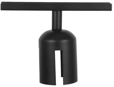 SECFOU Crowd Control Stanchion Sign Holder Clamp, Stainless Steel, Black