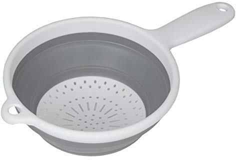 Creative Kitchen 3390 Colander, Plastic, Grey, White