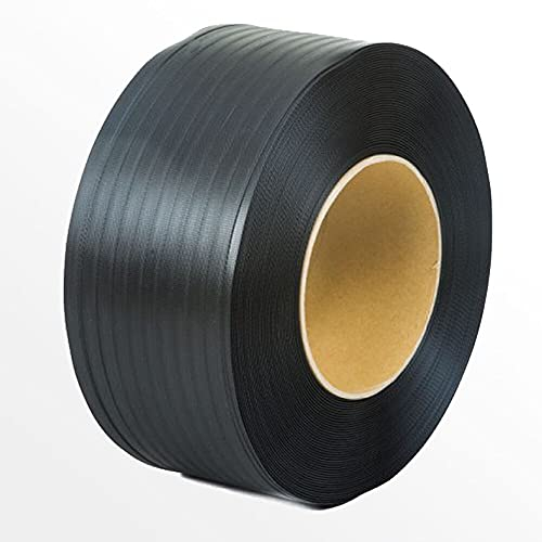 Hansepack24 2 Rollen PP Umreifungsband 12,0 mm x 0,55 mm 200 mm Kern 3000m/Rolle schwarz