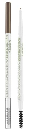 Deborah Milano - Matita Sopracciglia Formula Pura, 01 Light Brown, Matita ad Alta Tollerabilità con Micro Punta, Ideale per Definire con Altissima Precisione, Lunga Tenuta