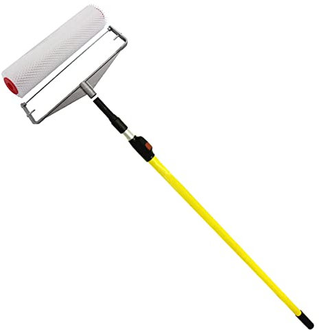 Kit de rodillos de aireación con púas de 12 pulgadas, marco de metal fundido, poste de extensión DIY Kit de decoración para el hogar