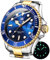 OLEVS Uhren für Herren, klassisch, Datum, Business-Kleid, luxuriös, großes Zifferblatt, grün/schwarz/blau, wasserdicht, leuchtende, Analoge zweifarbige Edelstahl Herren Armbanduhr