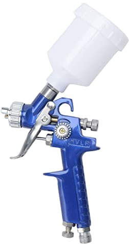 Shoze Mini Paint Sprayer Spray Gun 120ml 1.0mm Copper Nozzle Capacity HVLP Spray Gun Gravity Spray Gun with Air Regulator Aluminum Paint Sprayer for Car Touch-up Auto Decorating Air Compressor Tool