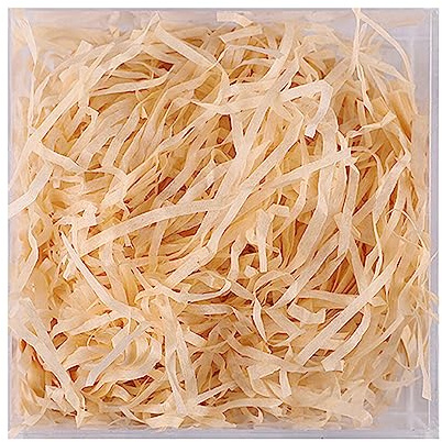 Guangcailun 1 paquet Lafite papier raphia remplissage coloré déchiqueté cadeau matériel emballage maison confettis pâques nouvel an noël, Champagne