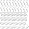 Ryaupy 100 pieces stainless steel cotter pins, R-clips, safety cotter pin, pin assortment, spring connector, trailer hitch splint for towing tractors, lawn mower (6 different sizes)