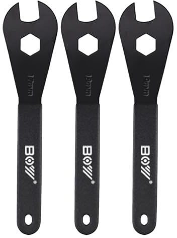 KMRDND Cykelnyckel set verktyg, (17, 18, 19 mm) cykel hjulnav axelmutter installera borttagare cykling skiftnyckel